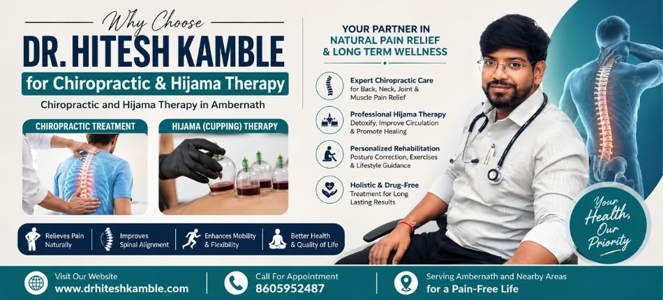 Chiropractic and Hijama Therapy in Ambernath | Dr. Hitesh Kamble