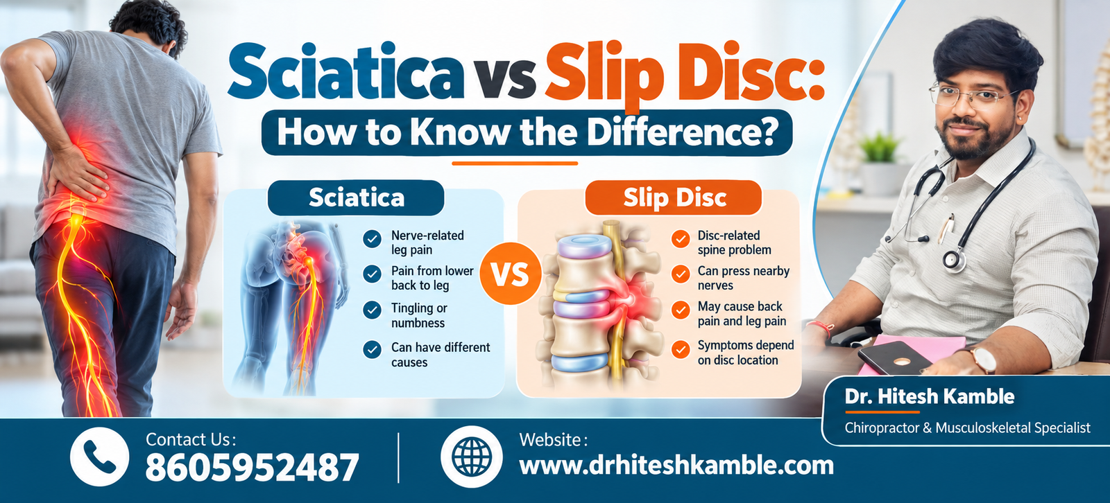 Sciatica vs Slip Disc